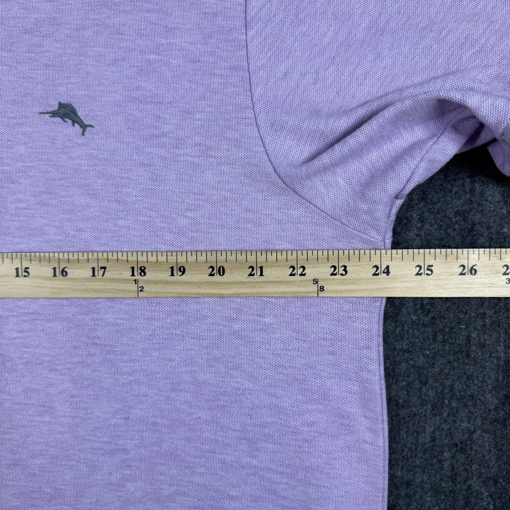 Tommy Bahama IslandZone Men's Large Lavender Supima Cotton Polo Shirt - Picture 7 of 8